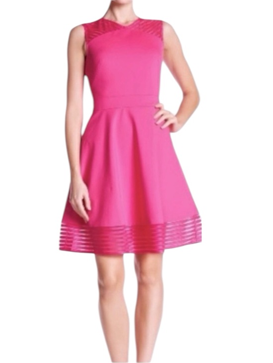 Ted Baker London Dresses & Skirts - Ted Baker London Eleese Fit & Flare High Neck Skater Dress Mesh Panels